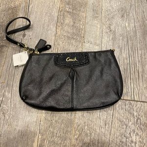 Coach leather wristlet